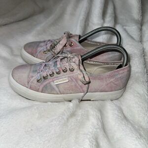 LoveShackFancy x Superga Pink Tie Dye Sneakers Shoe‎ 8/39 Low Top Floral Cottage
